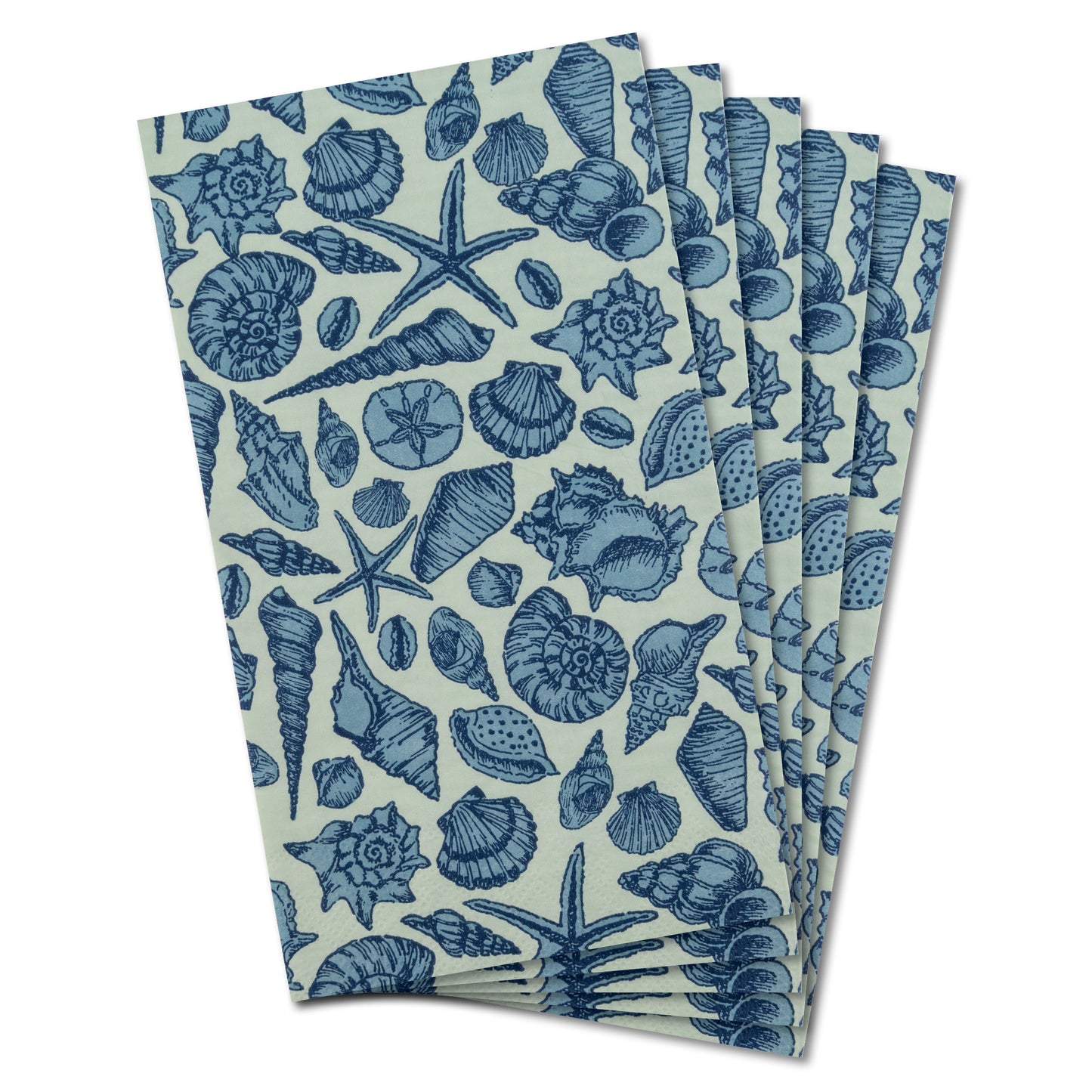Shells Guest Towel Paper Napkins pack view.