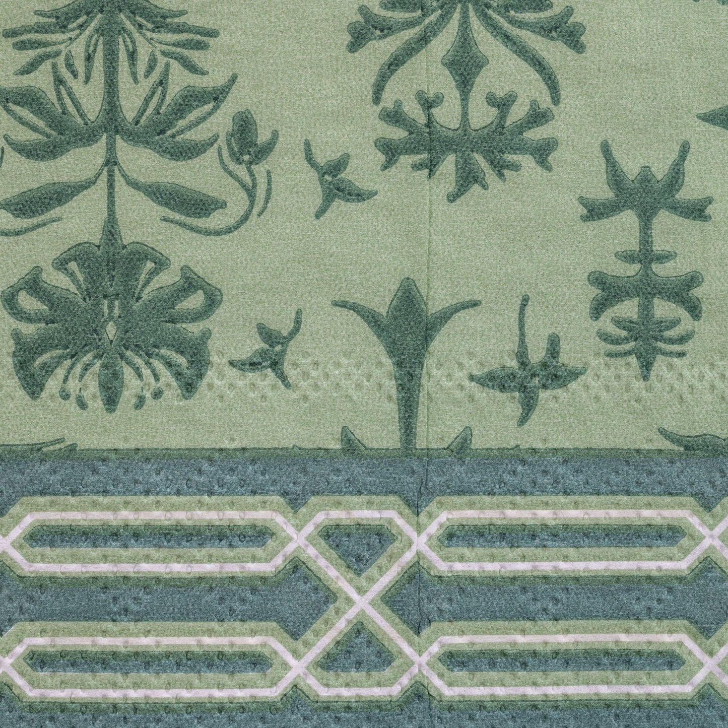 Thistle Guest Towel Paper Napkin design close up.