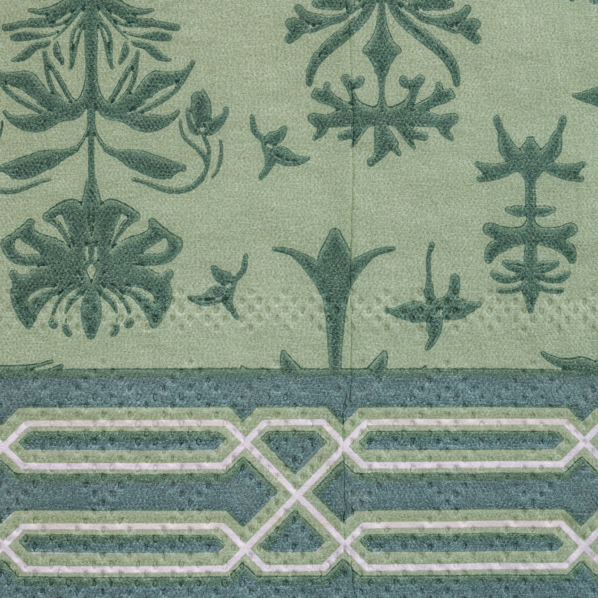 Thistle Guest Towel Paper Napkin design close up.