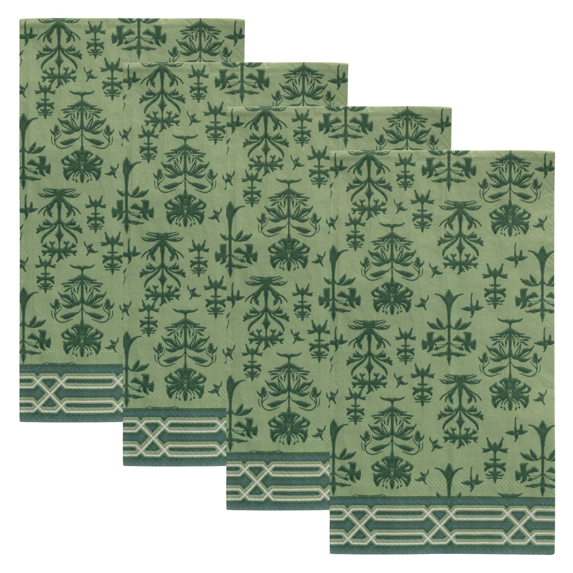 Thistle Guest Towel Paper Napkin four pack view.