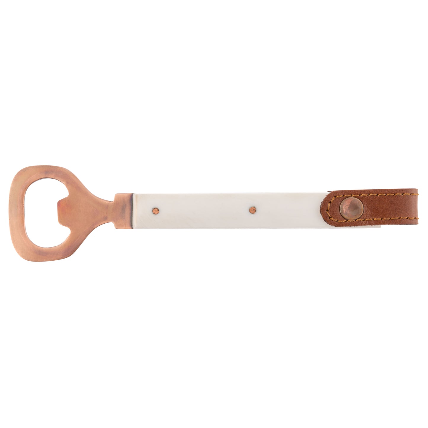 Ivory Resin Bar Tools with Stand bottle opener view.