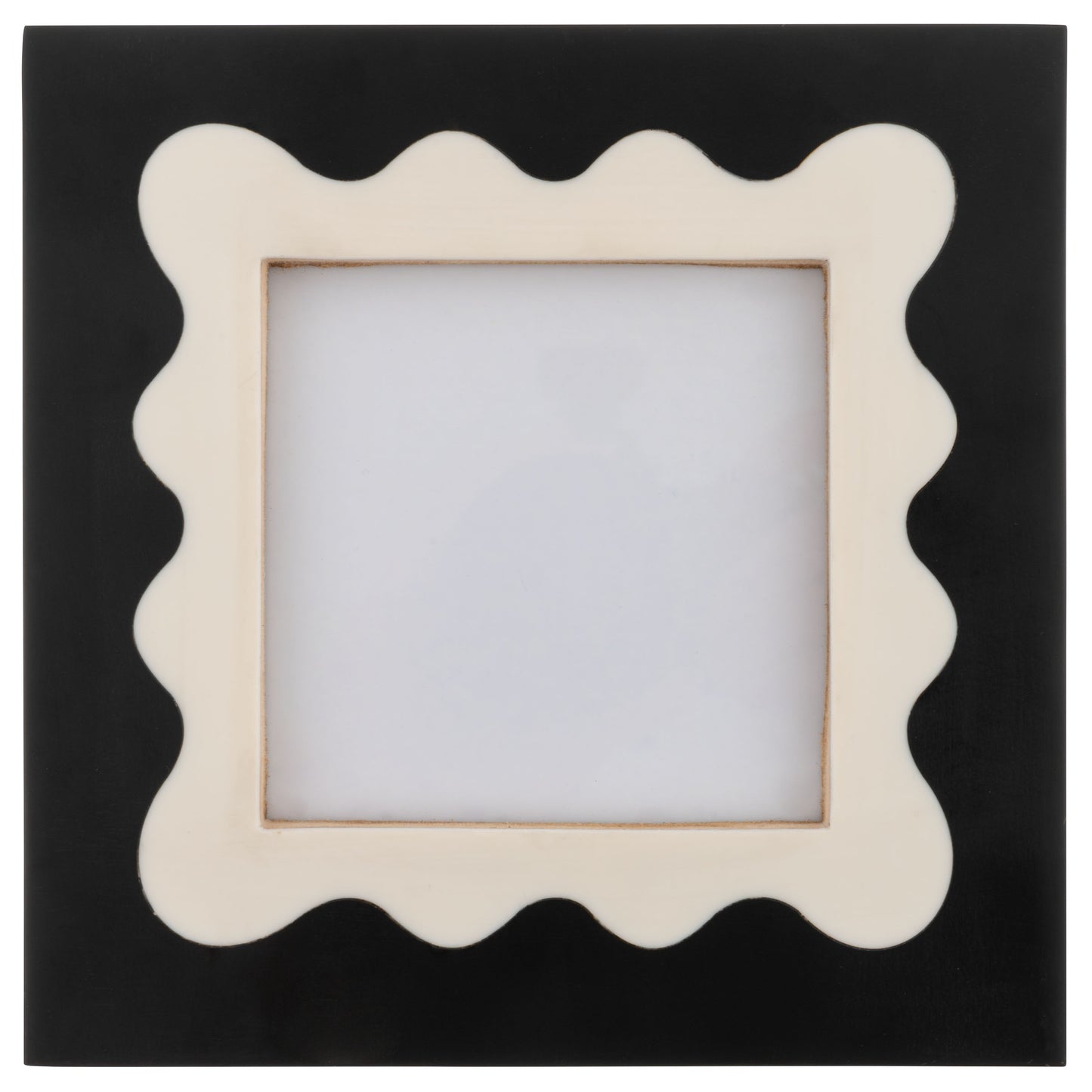 B&W Squiggle Square Resin Picture Frame