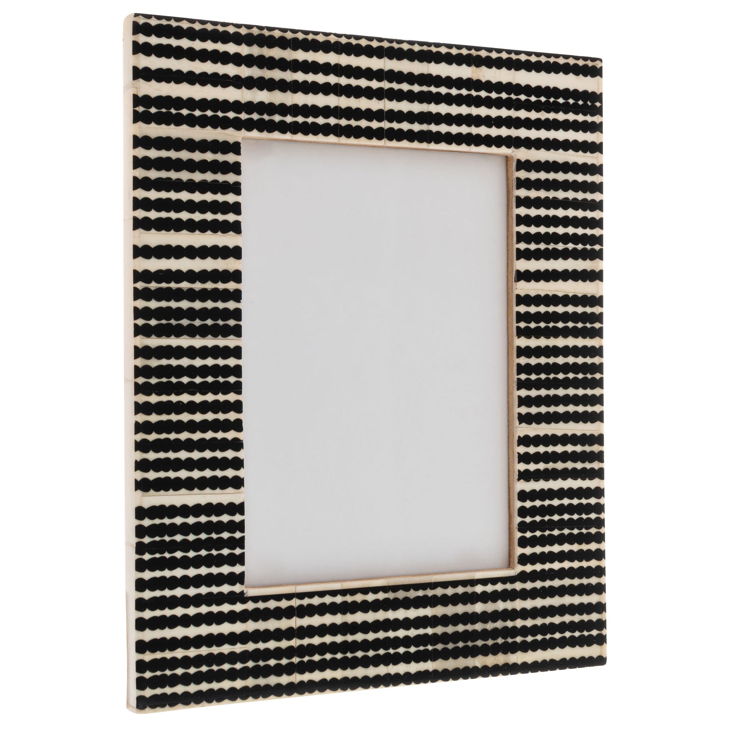 B&W Organinc Striped Natural Bone Picture Frame