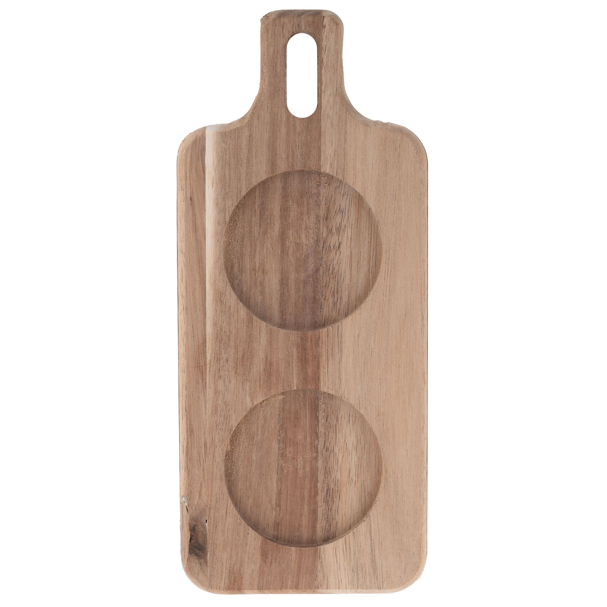 Milo Salt & Pepper With Wood Tray. Tray view.