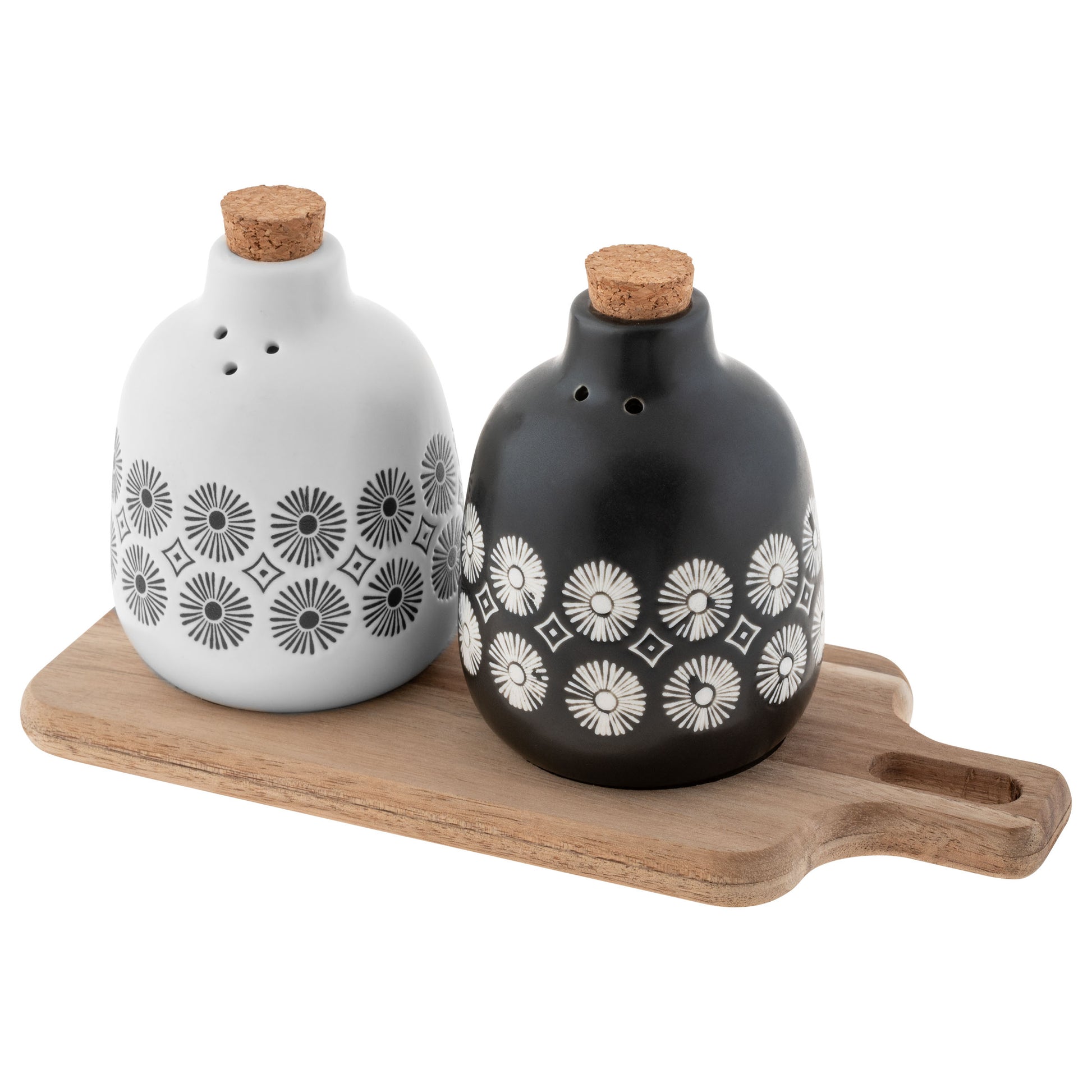 Milo Salt & Pepper With Wood Tray