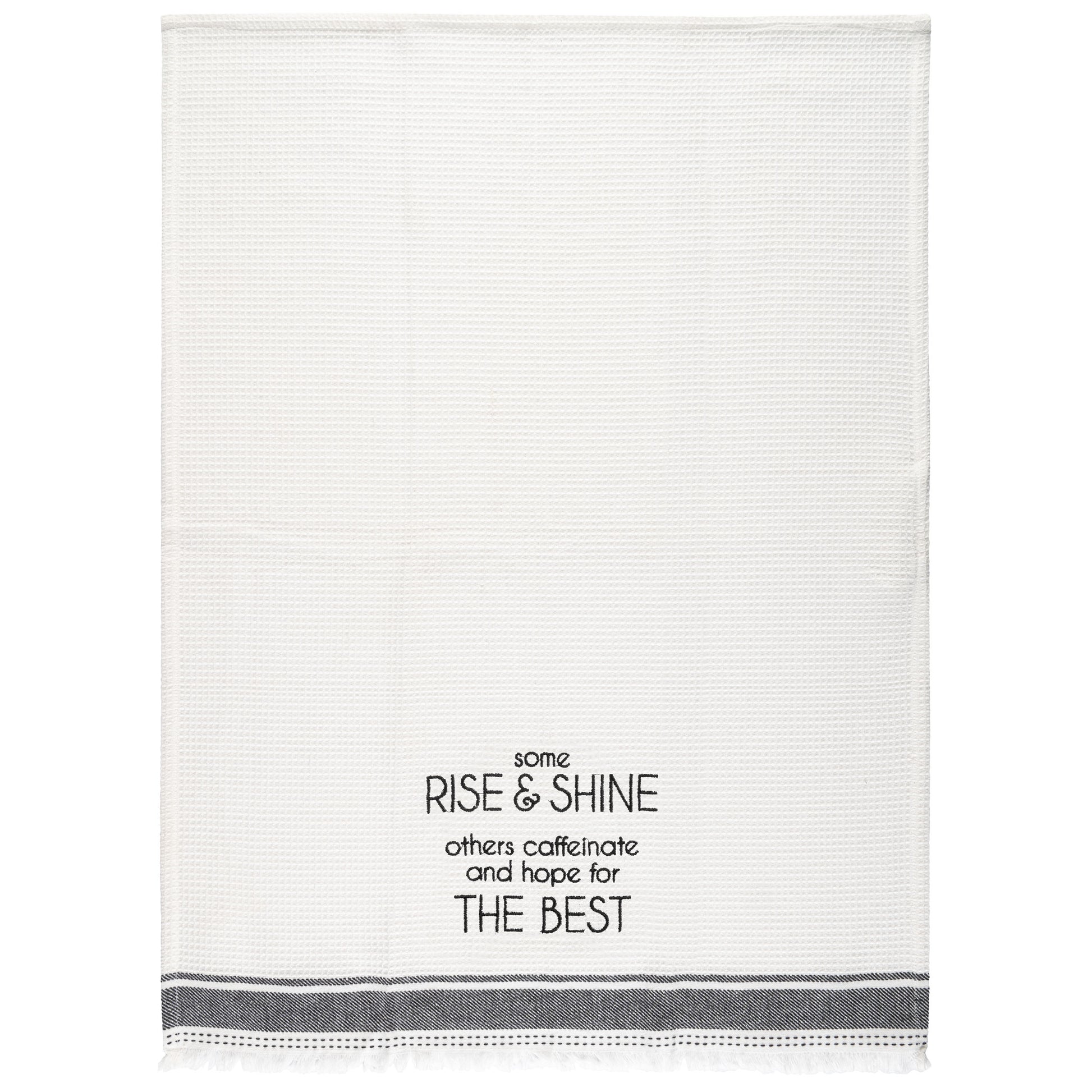 Rise & Shine Milo Tea Towel unfolded view.