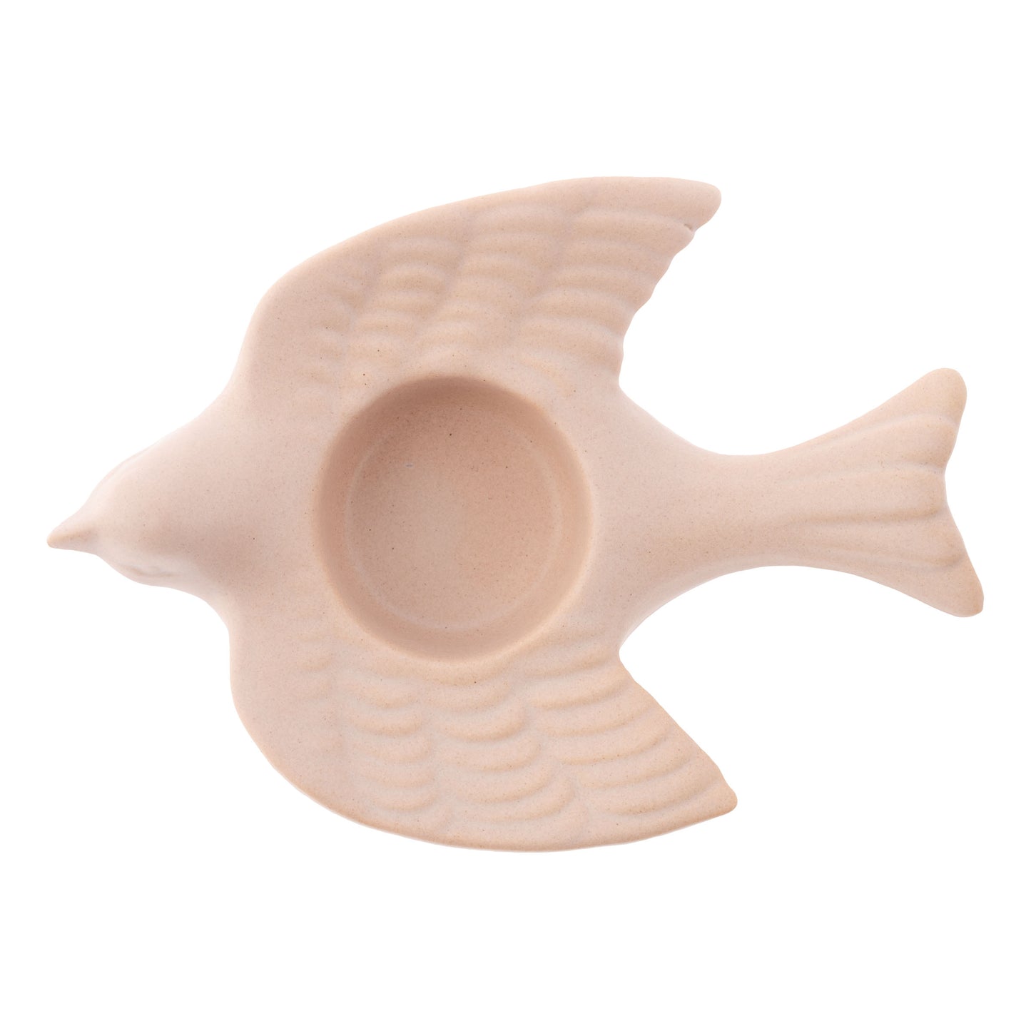 Cameo Rose Bird Tealight top view.