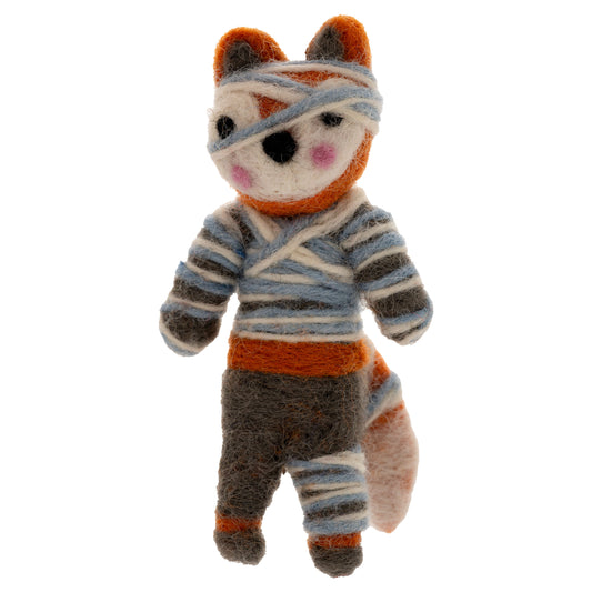 Foxy Mummy Felt Ornament