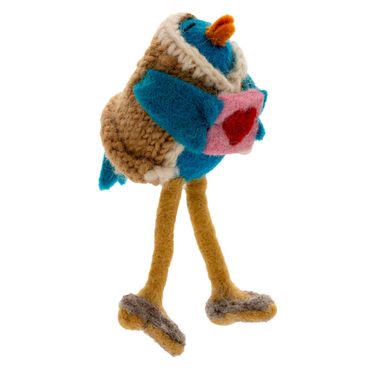 Caroling Leggy Bird