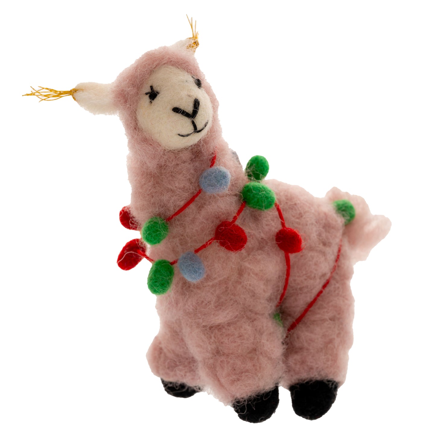 Party Llama Felt Ornament