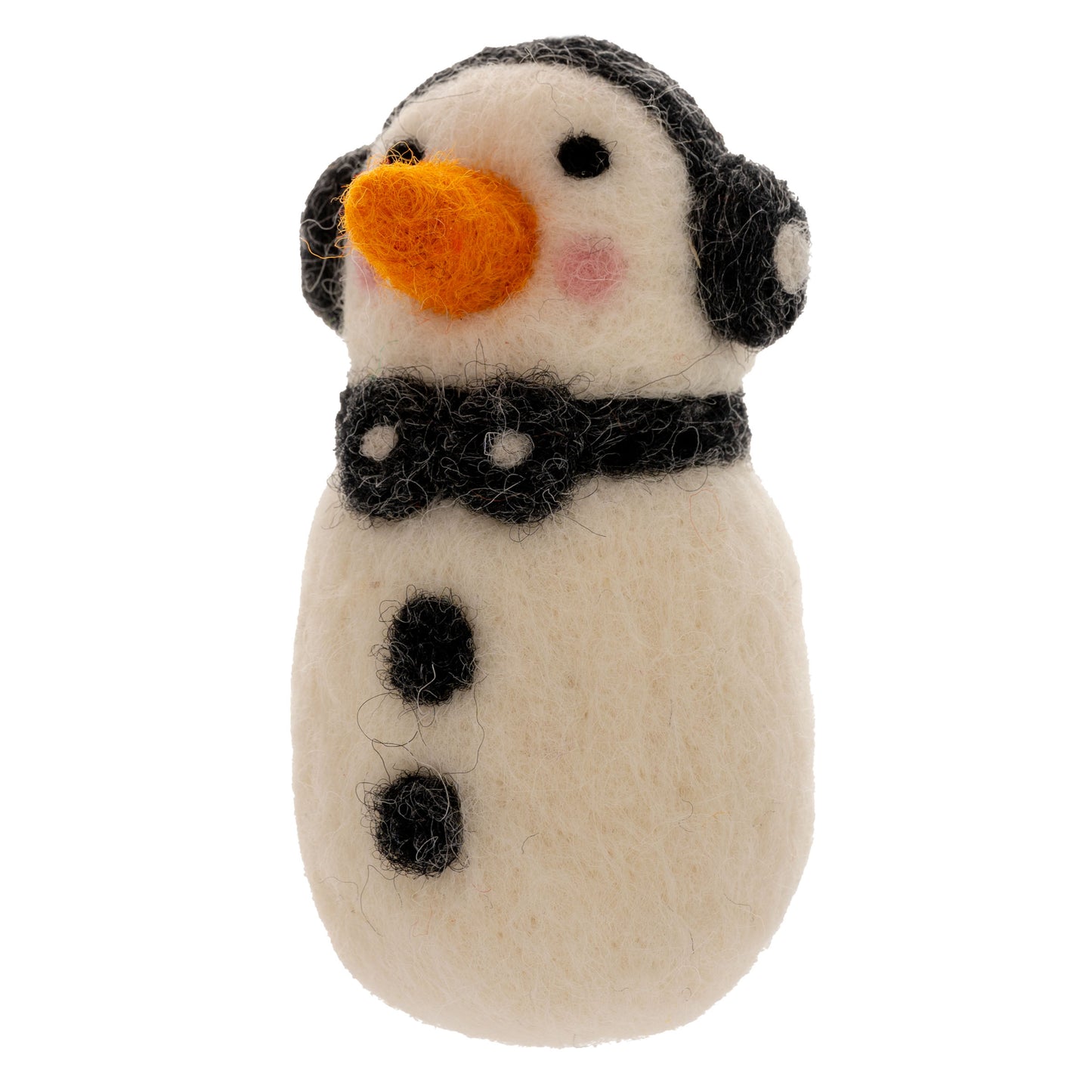 DJ Snowman Felt Ornament