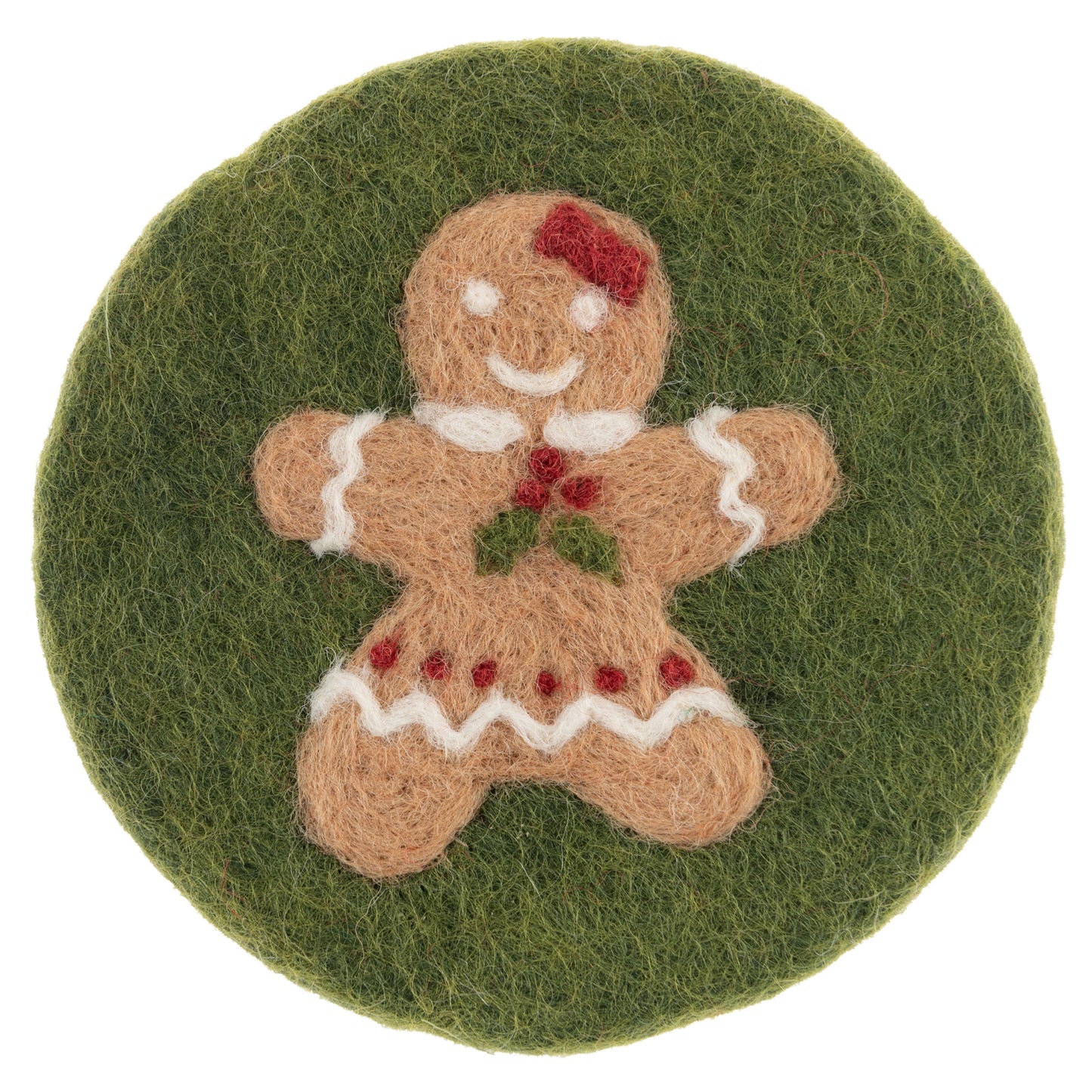Gingerbread Felt Coasters