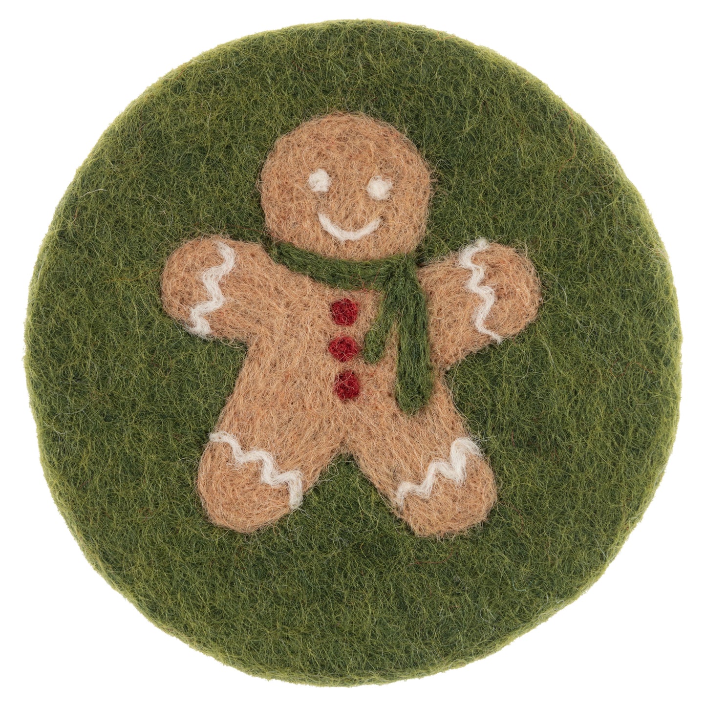 Gingerbread Felt Coasters