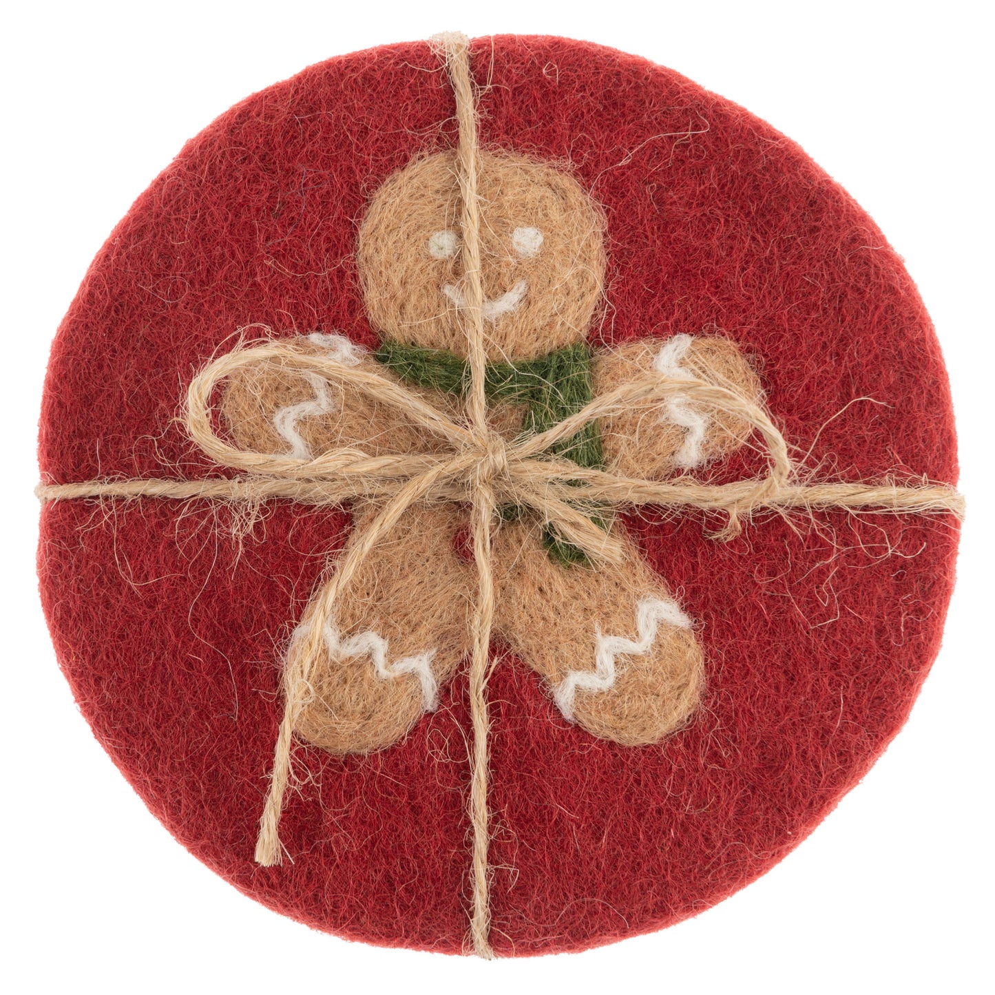 Gingerbread Felt Coasters