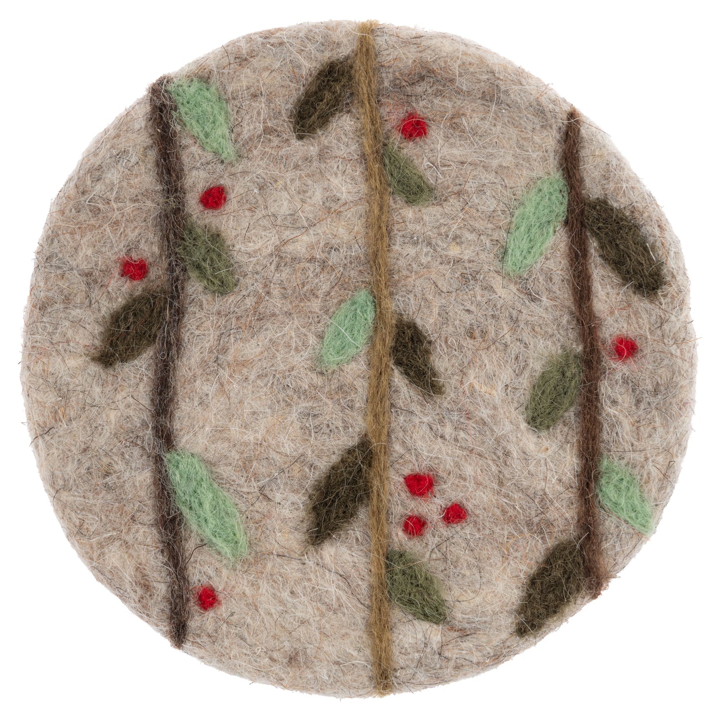 Holly Felt Coasters