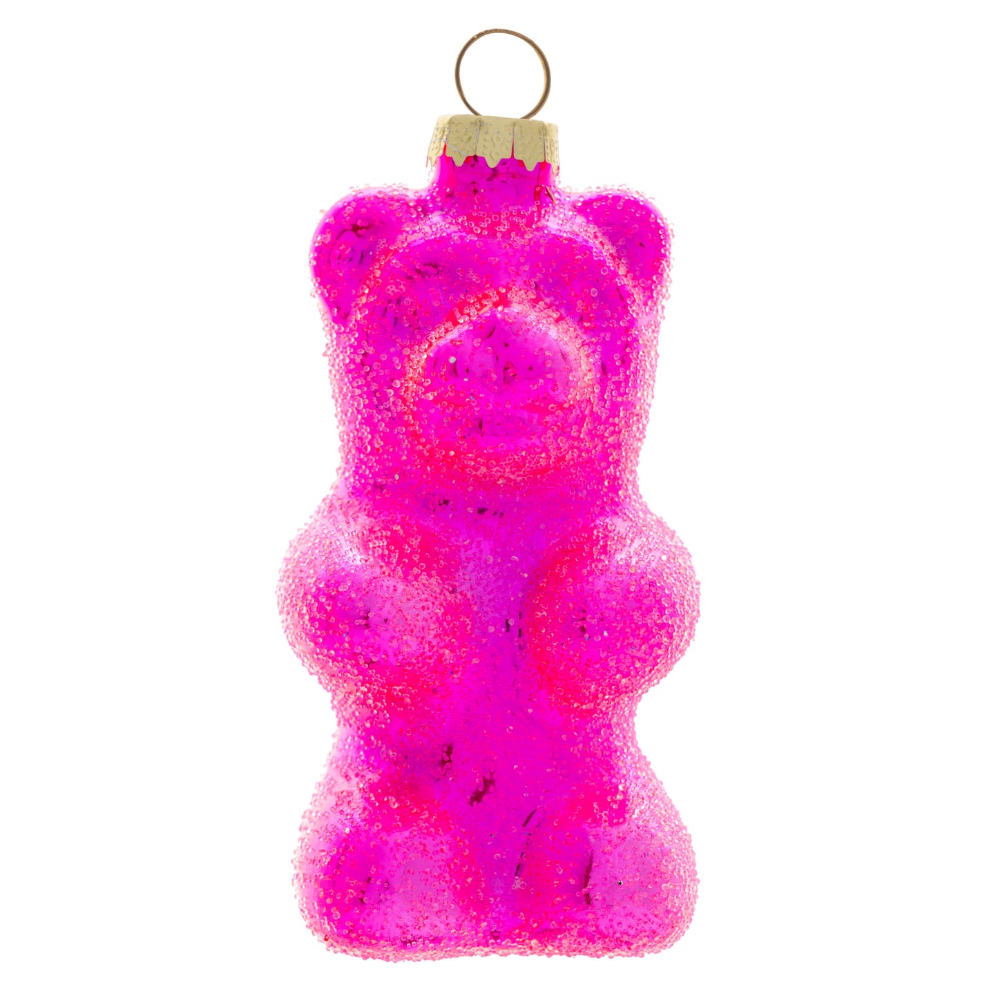 Strawberry Sour Gummy Bear Glass Ornament