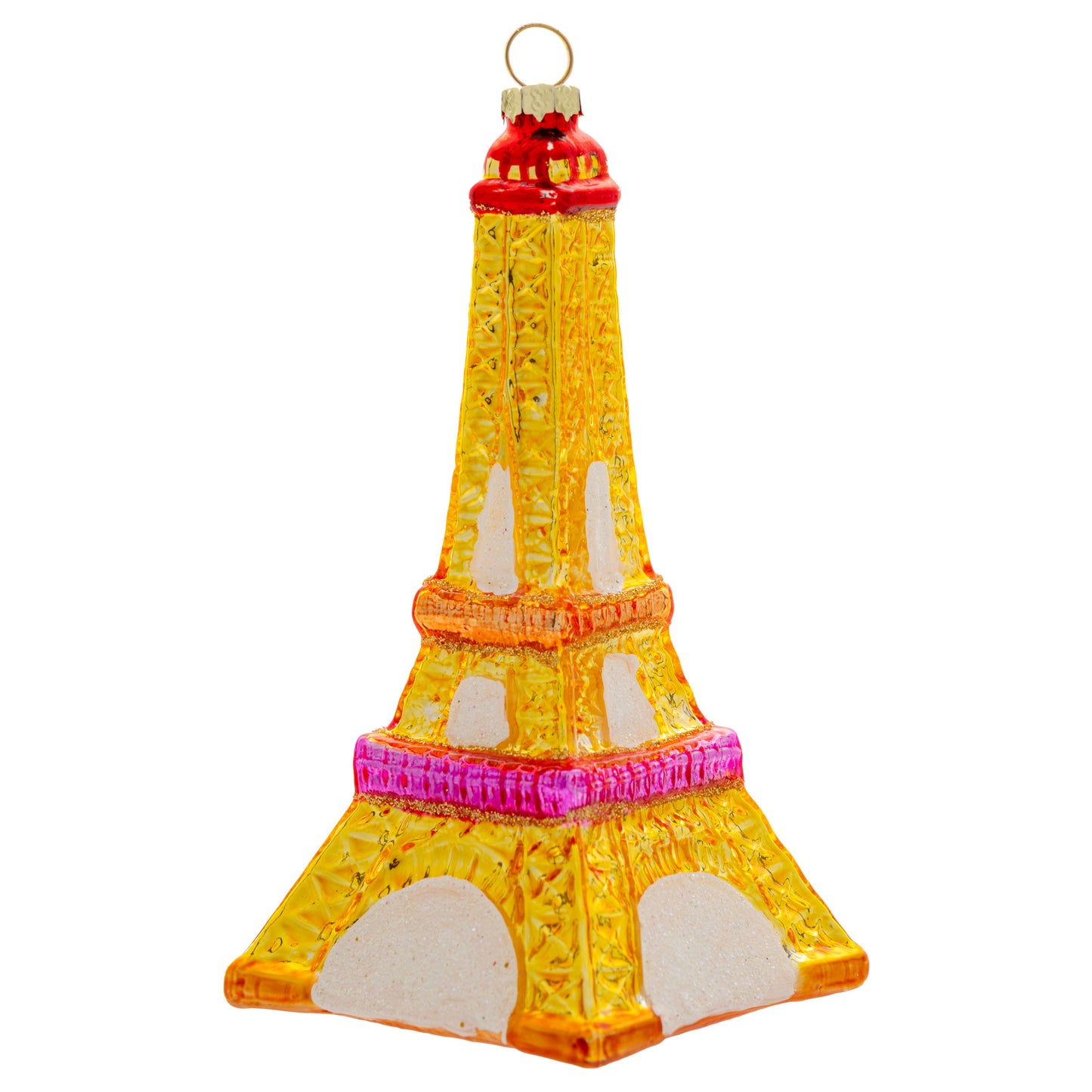 Eiffel Tower Glass Ornament