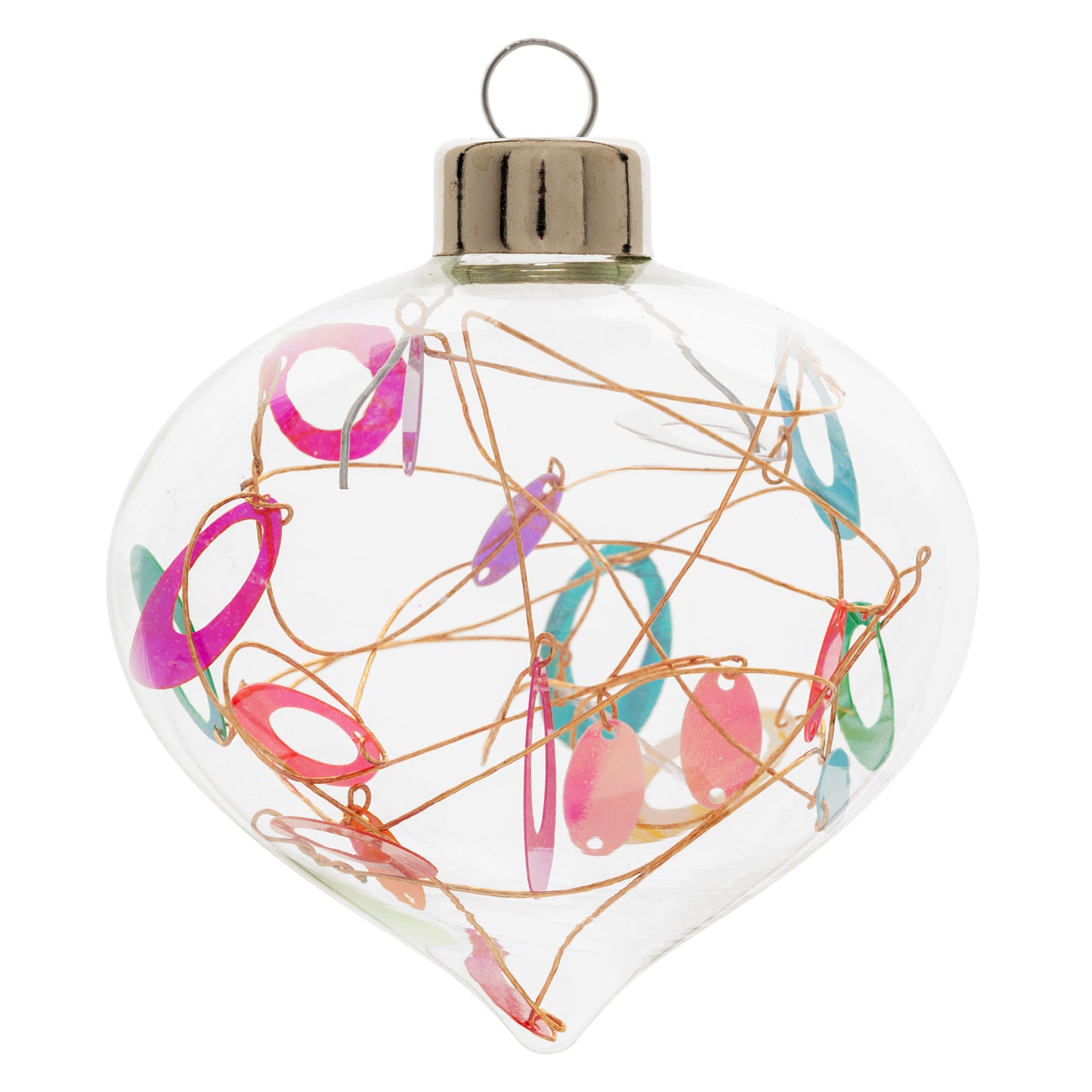 Retro Filled Drop Glass Ornament