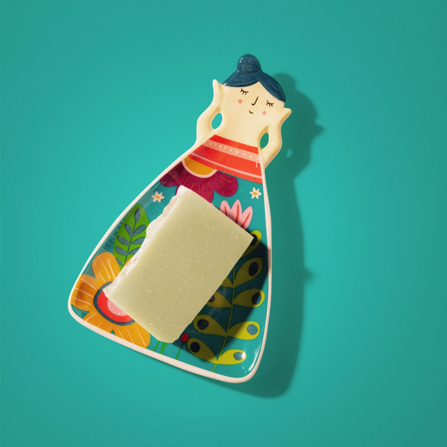 Blue Hair Reyna Trinket Dish against a blue background