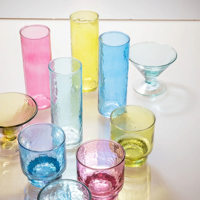 Catalina glassware on a table.