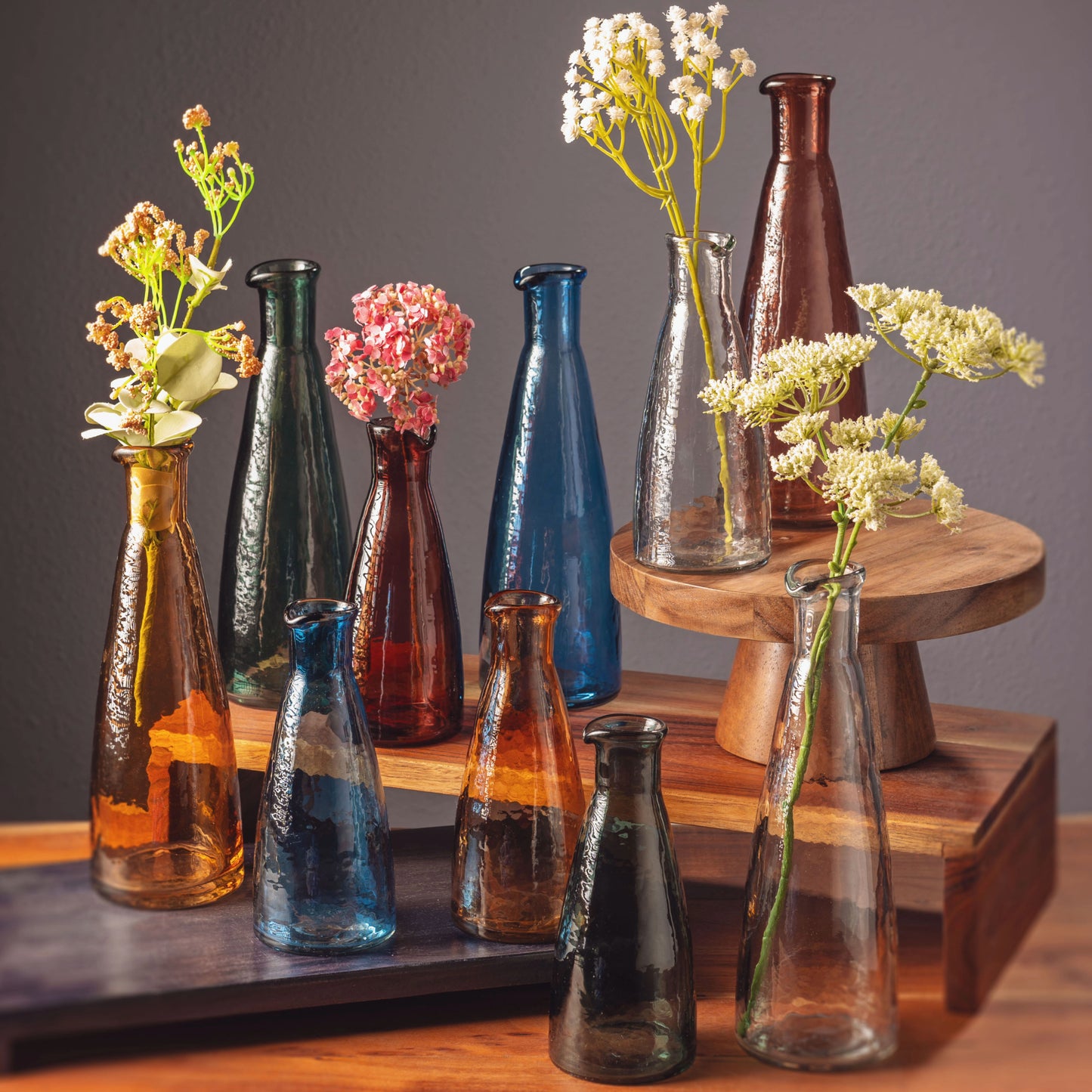 Clear Personal Hammered Carafe