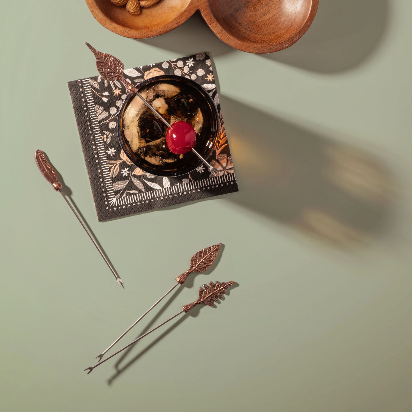 Foliage Set of 4 Foliage Cocktail Picks