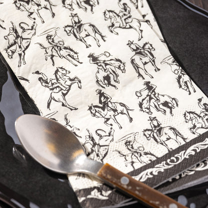 Gothic Cowboy Guest Towel Paper Napkins
