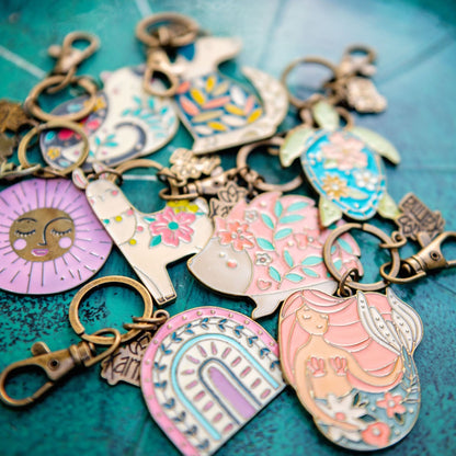 Tiger Enamel Key Chains