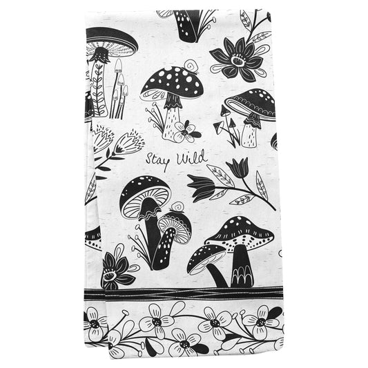 Mushroom Boho Tea Towel