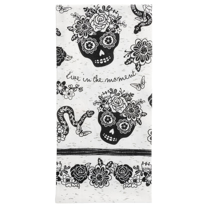 Sugar Skull Boho Tea Towel