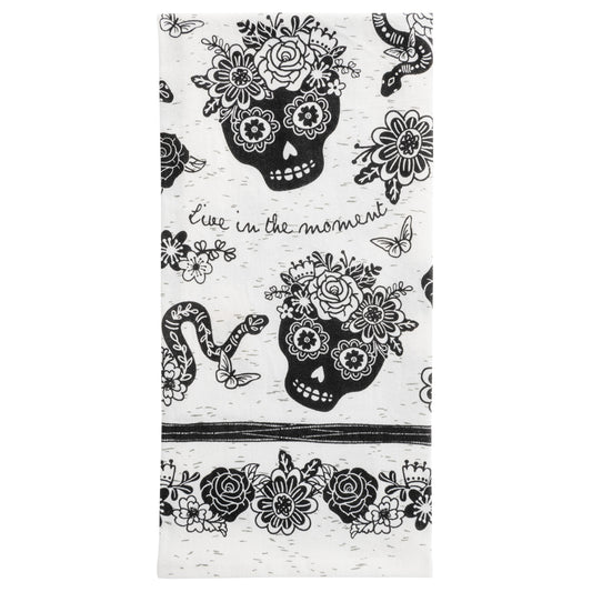 Sugar Skull Boho Tea Towel