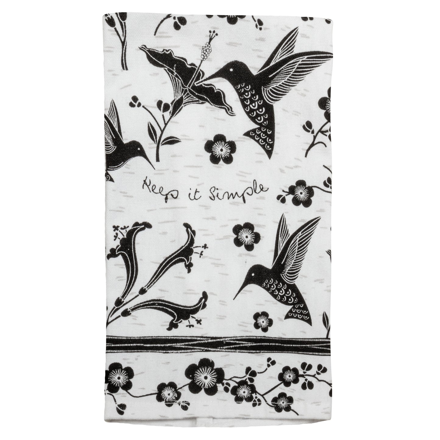 Hummingbird Boho Tea Towel