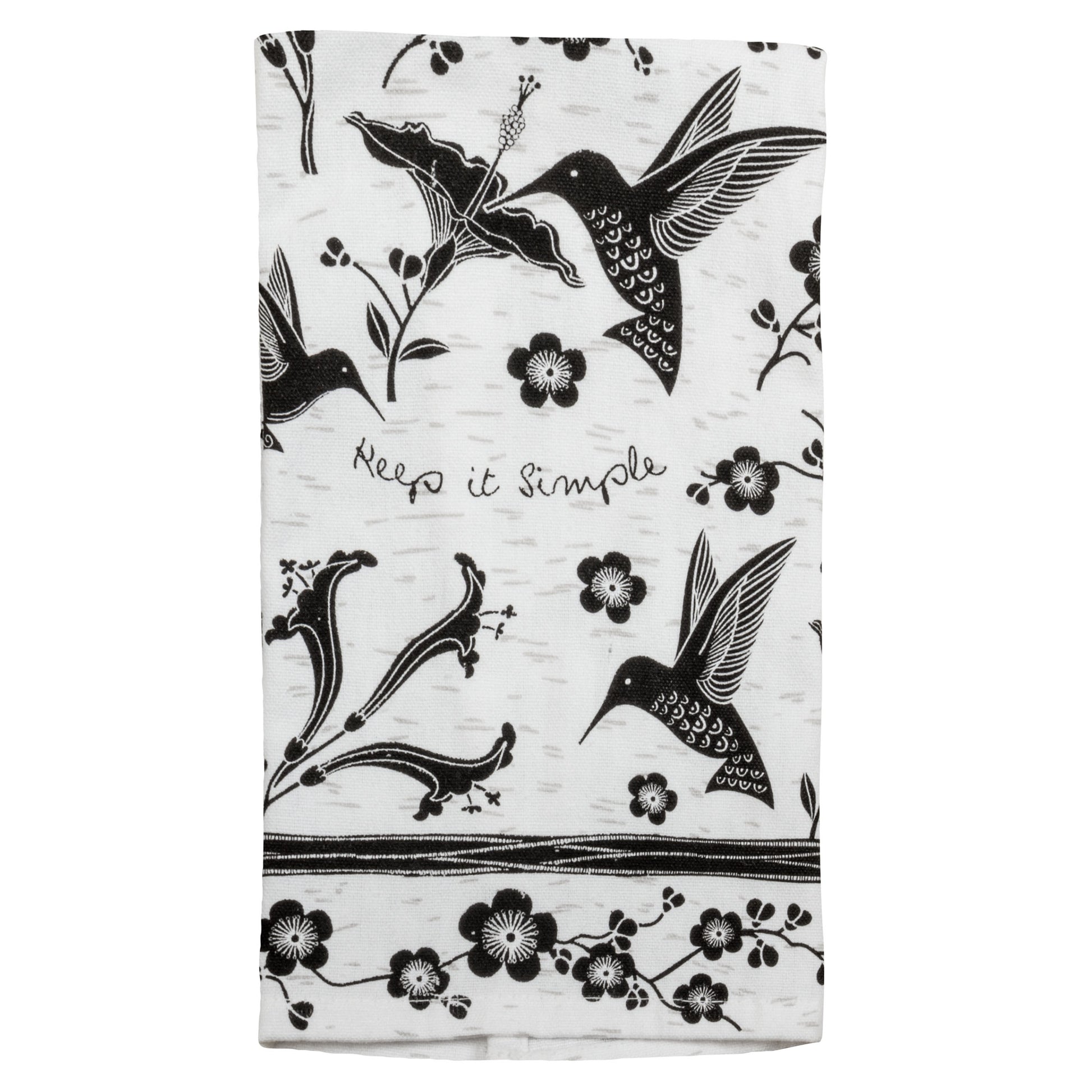 Hummingbird Boho Tea Towel