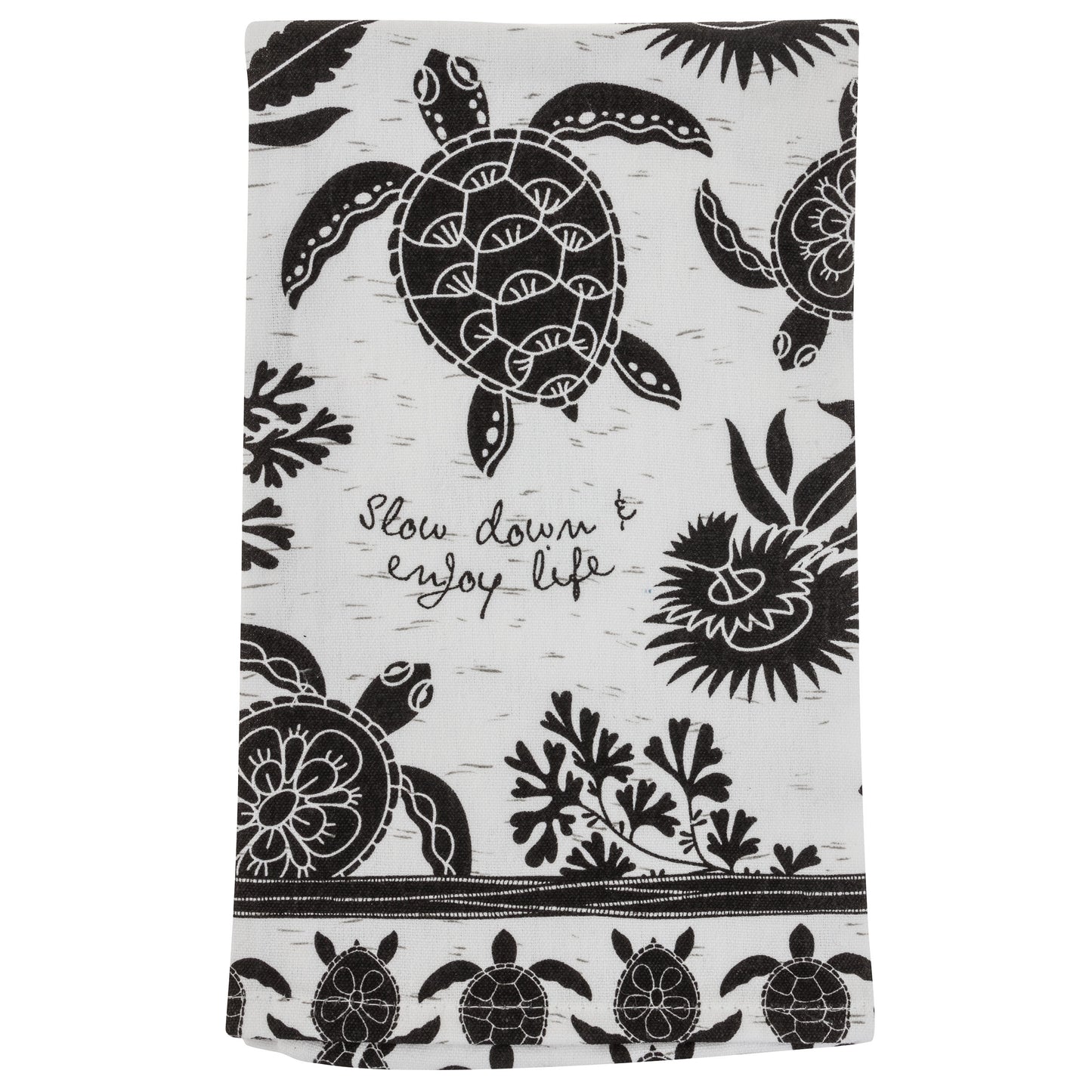 Sea Turtle Boho Tea Towel