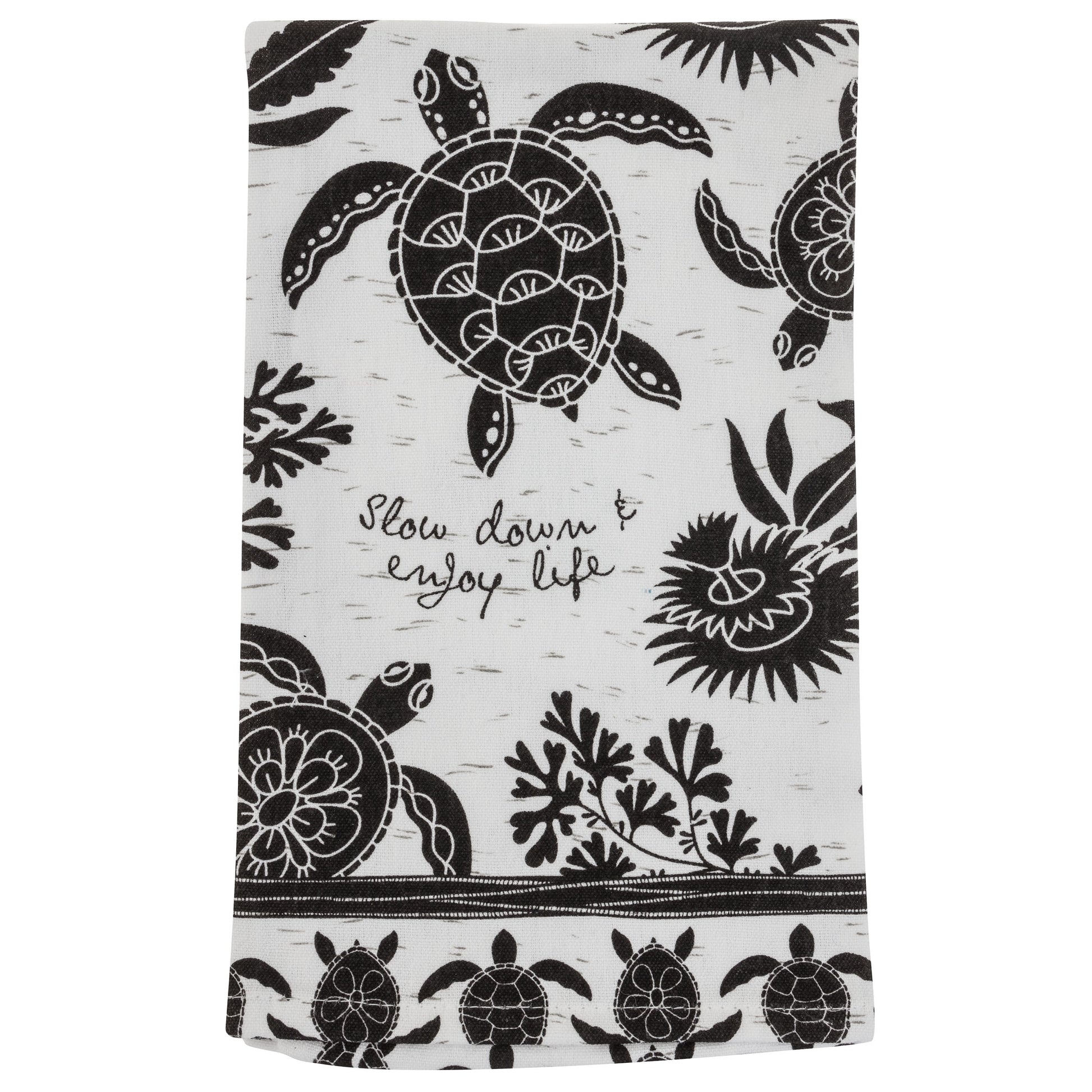 Sea Turtle Boho Tea Towel