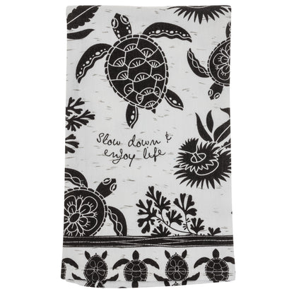 Sea Turtle Boho Tea Towel