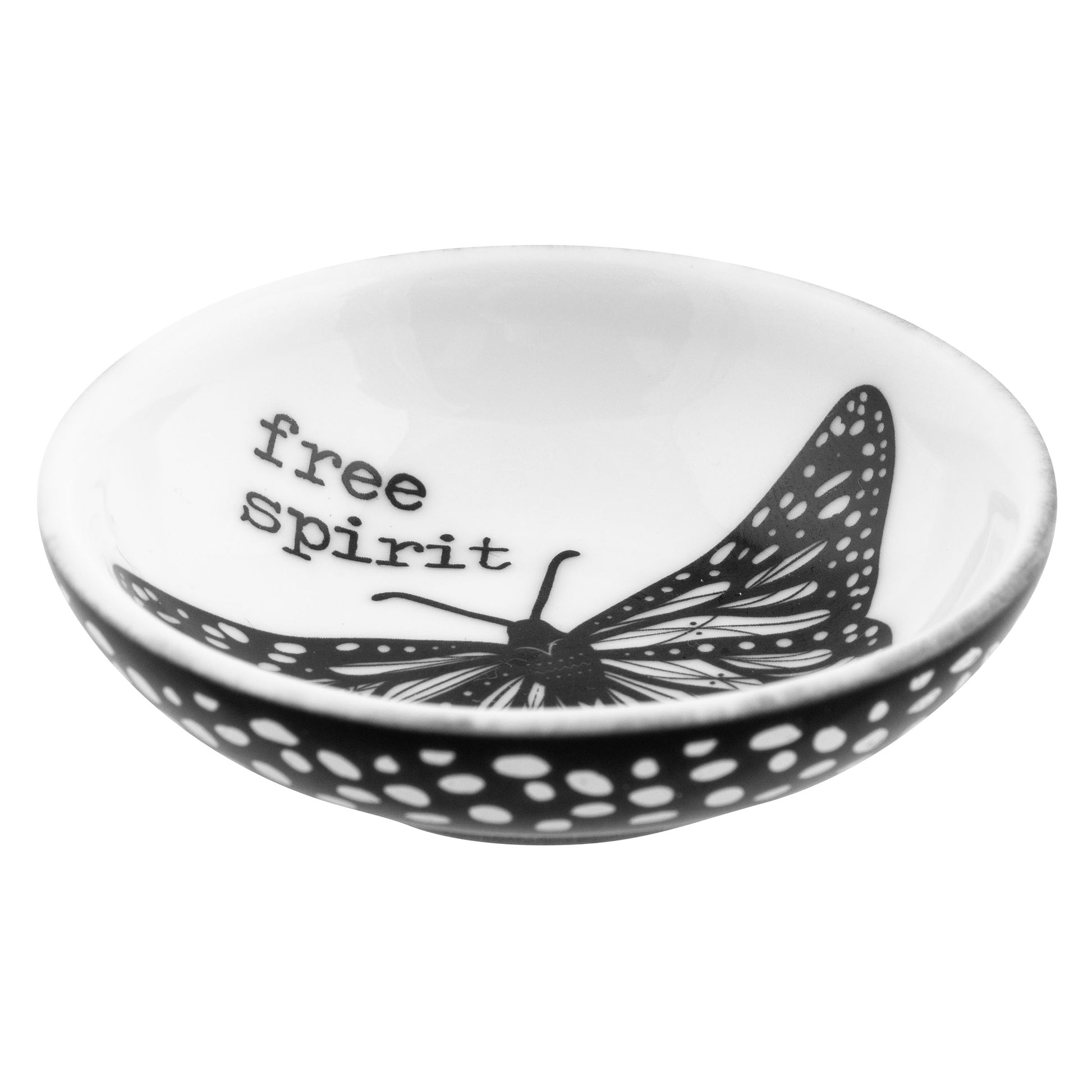Butterfly Boho Ring Bowl side view. 