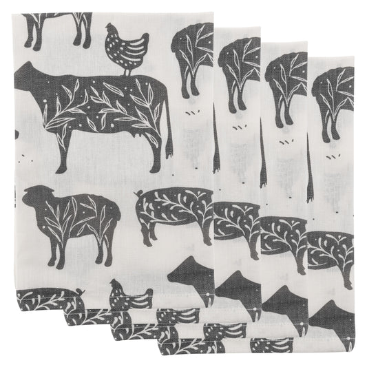 Herd Dinner Napkins set of four view. 