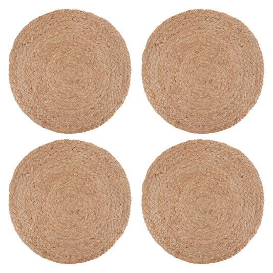 Round Jute Placemats Set