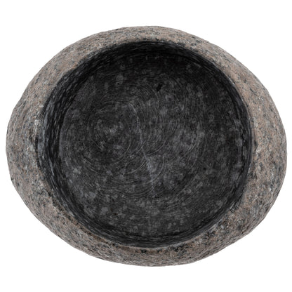 Large River Stone Planter top view. 