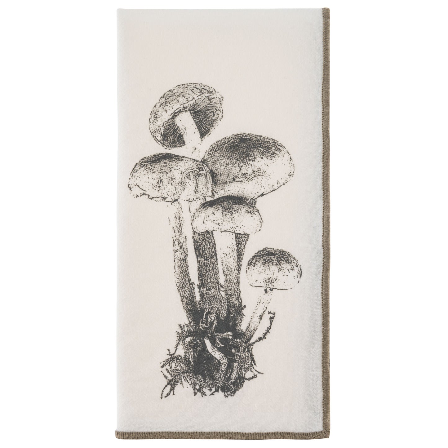 Mushroom Merrowed Edge Dinner Napkins
