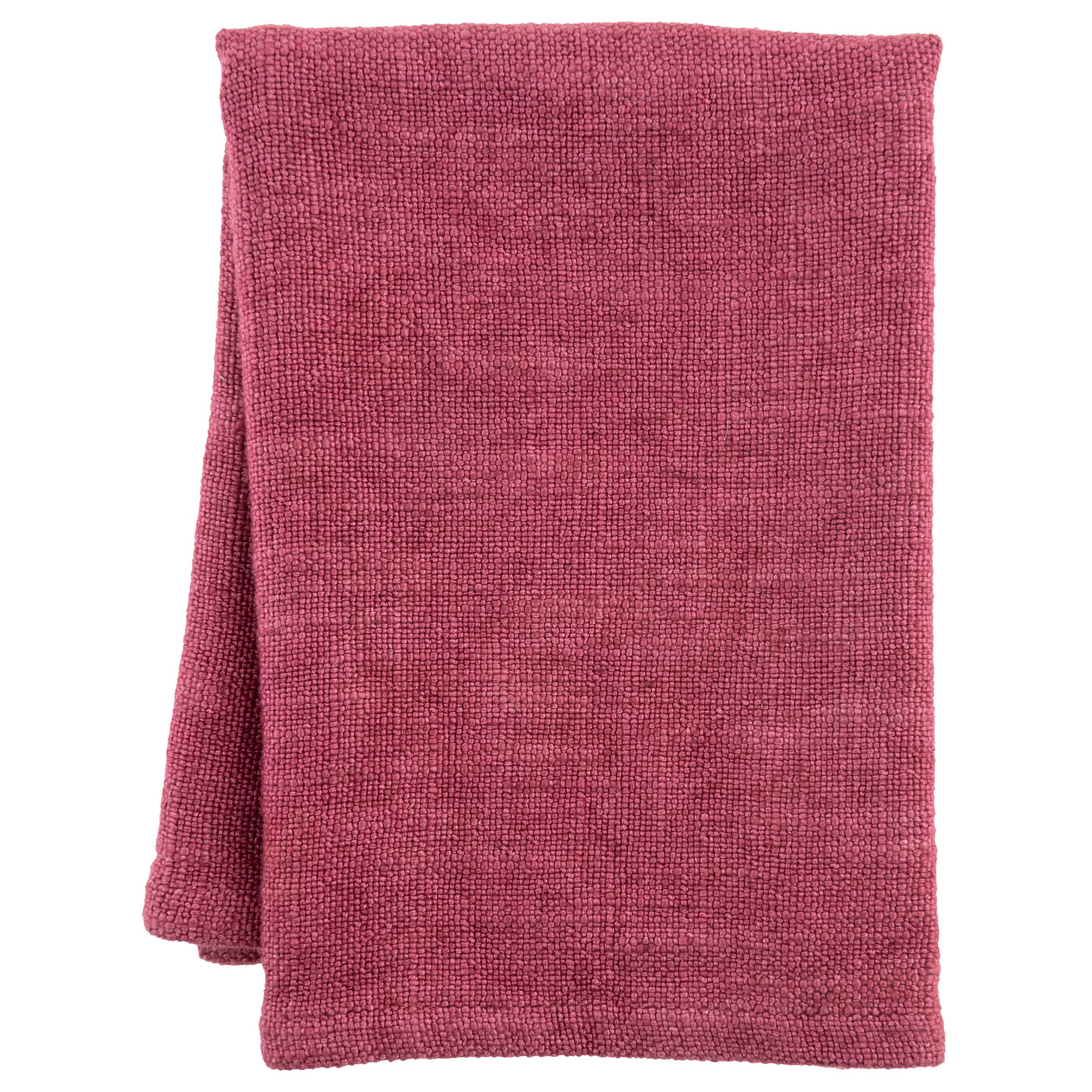 Garnet Solid Dinner Napkin Set individual view. 
