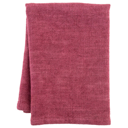 Garnet Solid Dinner Napkin Set individual view. 