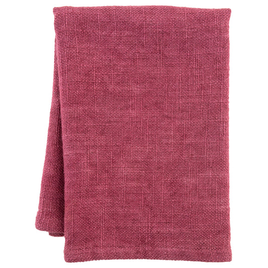 Garnet Solid Dinner Napkin Set individual view. 