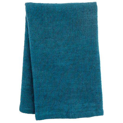 Azure Solid Dinner Napkin Set individual view. 