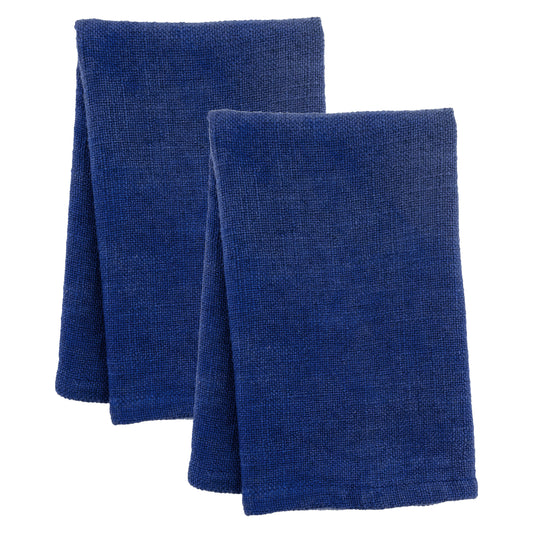 Indigo Solid Dinner Napkin Set of two view. 