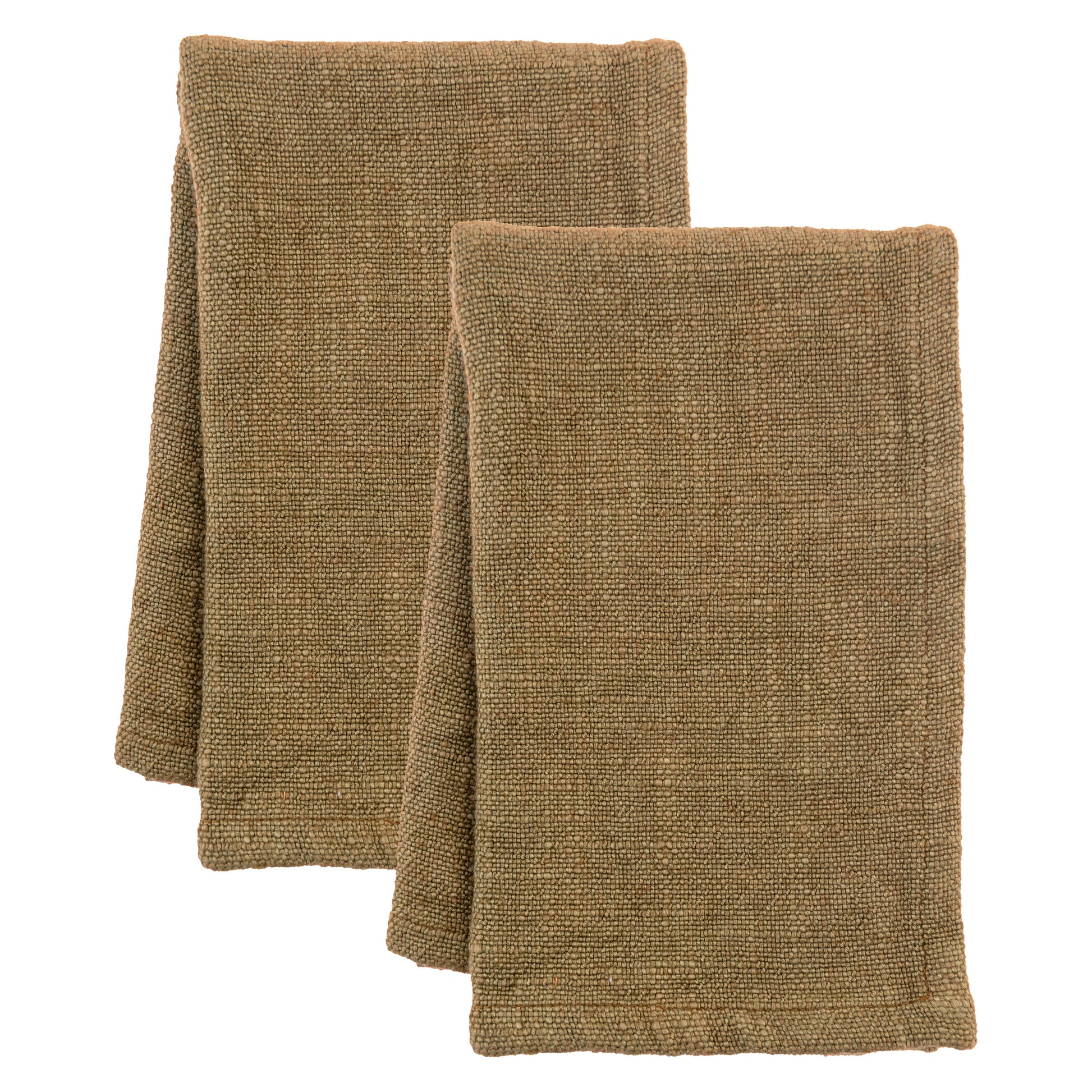 Ochre Solid Dinner Napkin Set of two view. 