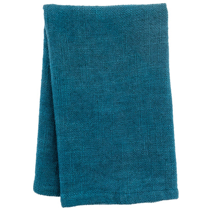 Azure Solid Dinner Napkin Set individual view. 