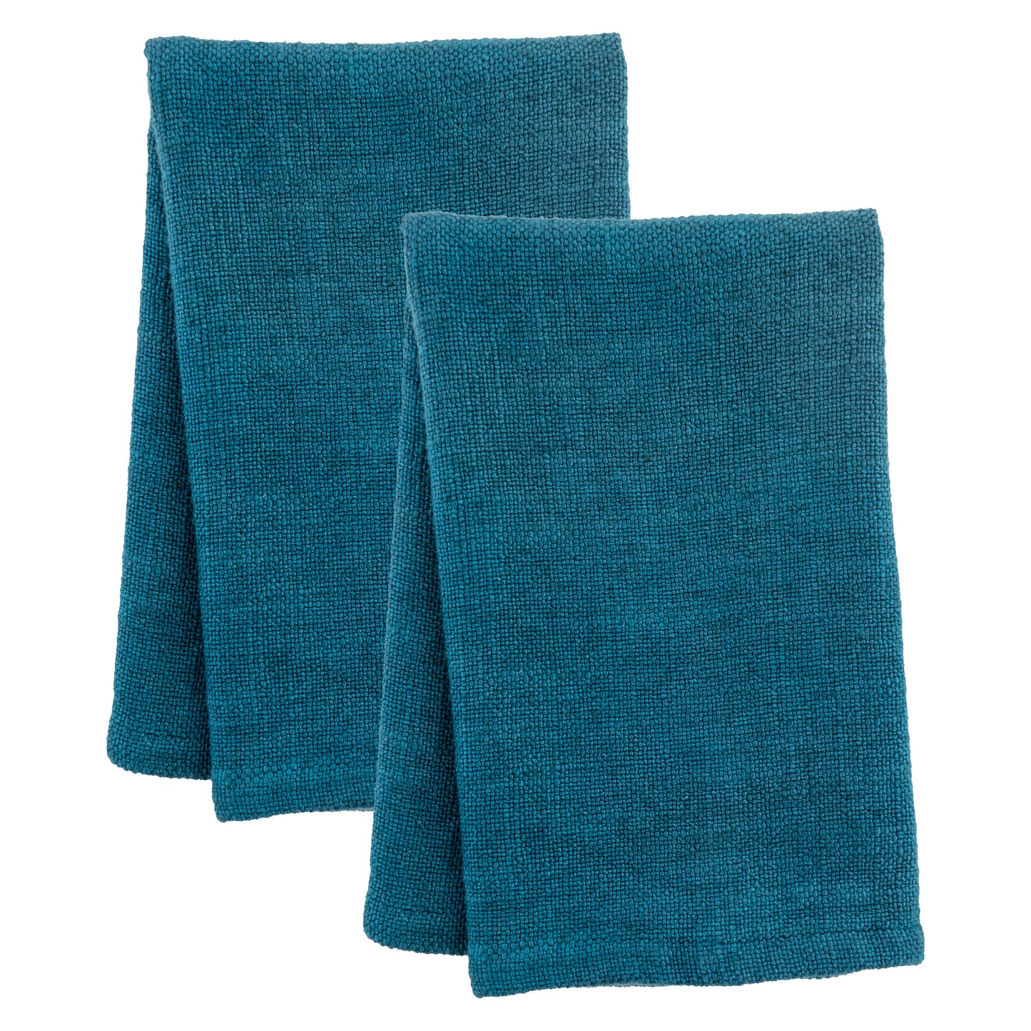Azure Solid Dinner Napkin Set of two view. 
