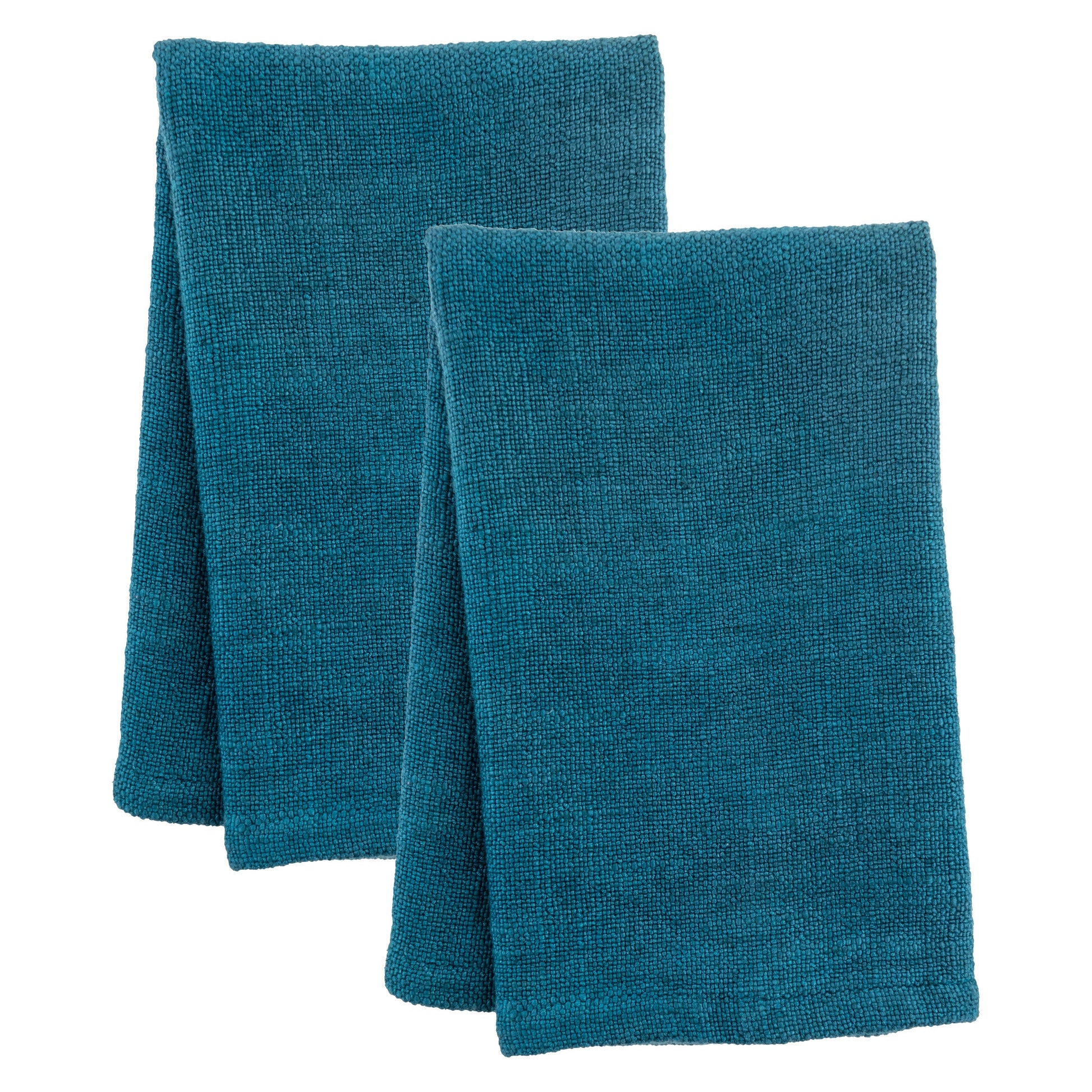 Azure Solid Dinner Napkin Set of two view. 